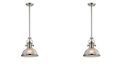 Macy's Chadwick Collection 1 light pendant in Polished Nickel